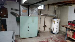 Old furnace and water heater